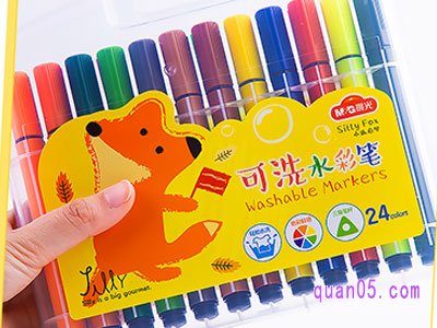 选择可水洗的水彩笔