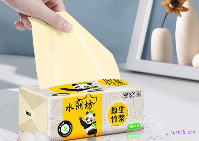 水洲坊本色抽纸一包的价格大约是0.77元