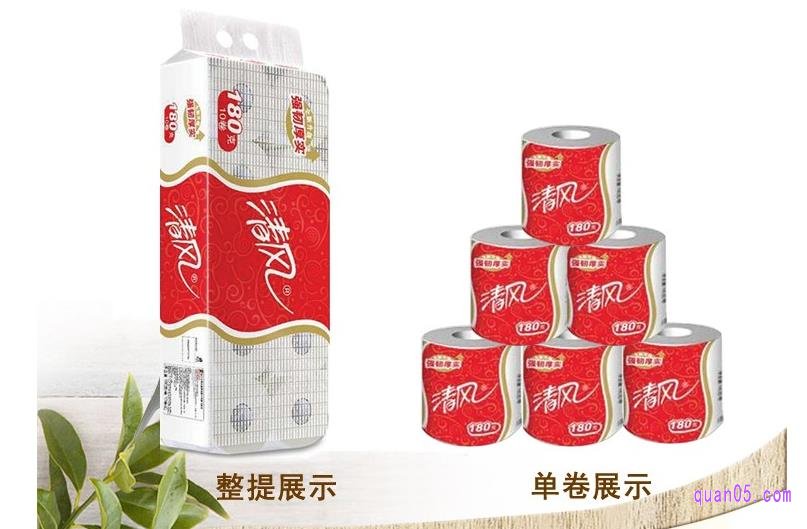 清风强韧厚实系列卷纸180克的价格是24.9元