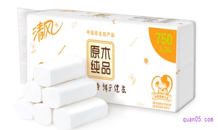 清风原木纯品无芯卷纸的价格