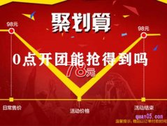 聚划算上面的开团抢得到吗，聚划算零点开团怎么抢快？