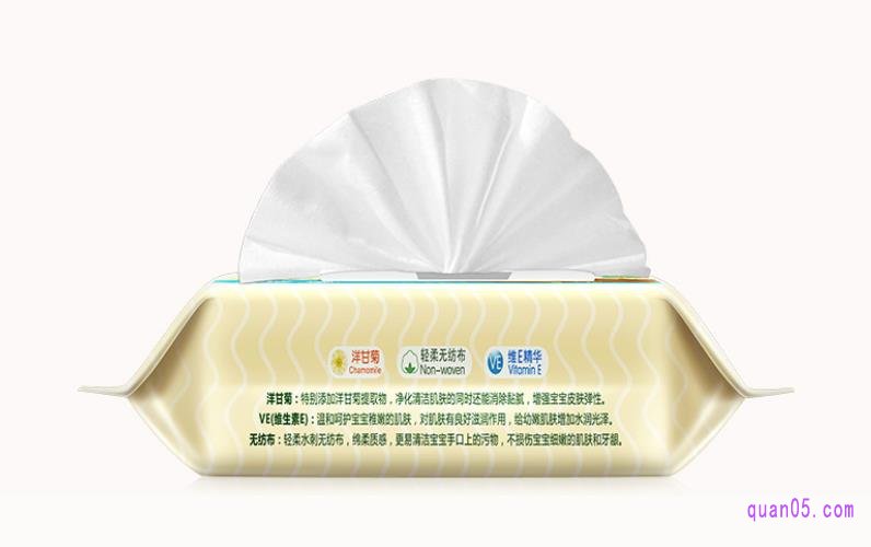 子初大包洋甘菊婴儿专用湿巾整箱一件的参考价格是59.9元，一箱是8包