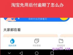 淘宝先用后付逾期了怎么办？