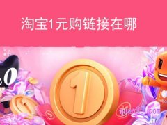 淘宝1元购链接在哪里？