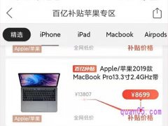 拼多多百亿补贴苹果专区/场