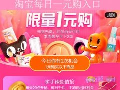 淘宝每日一元购入口