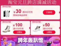淘宝元旦有跨店满减活动吗？
