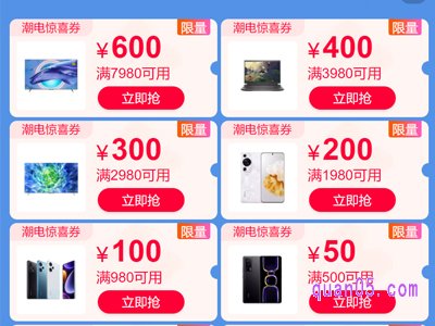 2023今年双十一家电购物券有多少张