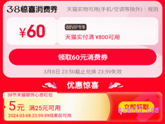 2024年淘宝38节有消费券吗