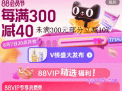 2024年天猫88狂欢节满多少减多少