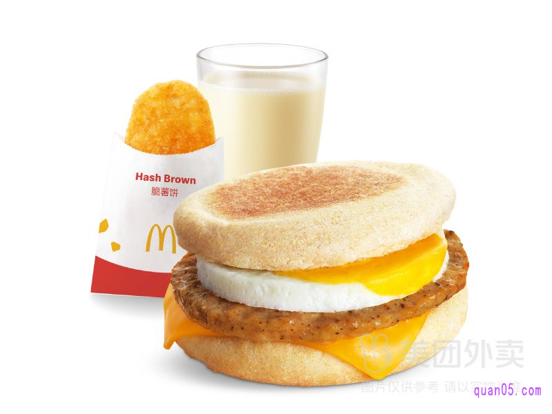 美团麦当劳麦乐送  猪柳蛋麦满分3件套套餐兑换券