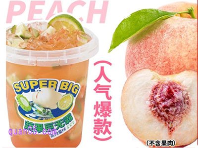 美团茶救星球 水蜜桃柠檬茶霸王桶兑换券￥14.9