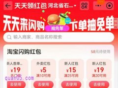 淘宝闪购每日优惠券怎么领