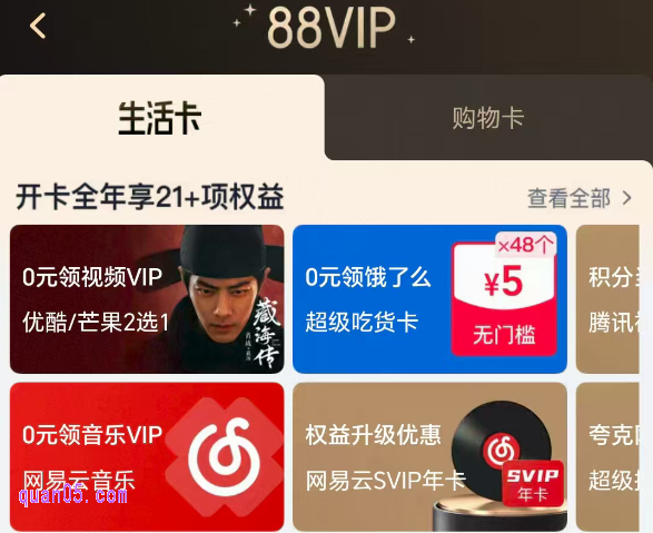 88vip会员有哪些权益,开通88vip的条件