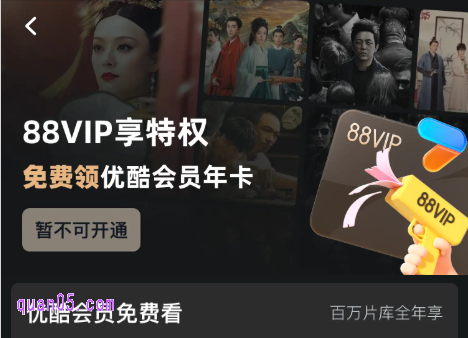 2025年88vip没有优酷会员了